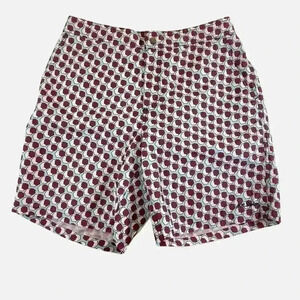 Mr Swim Trunks Geometric Pattern Men's Size XL Board Shorts Pockets & Zip Fly